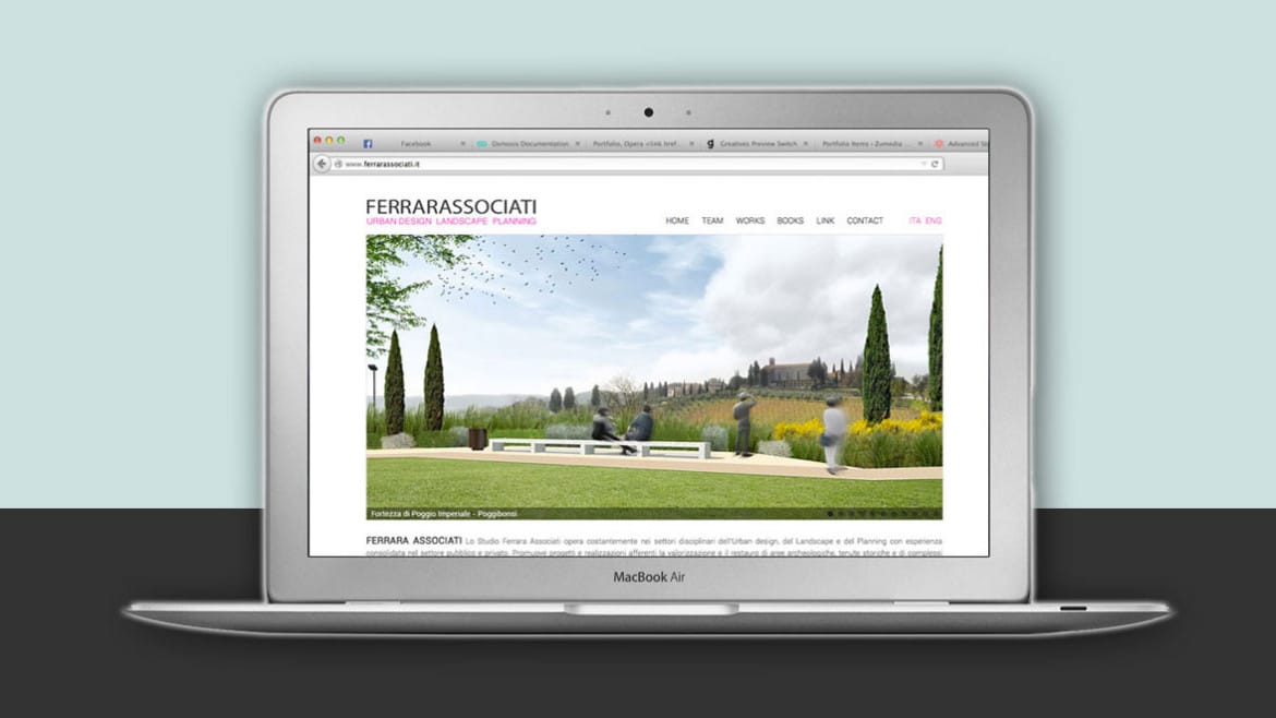 Realizzazione sito web FERRARA ASSOCIATRI Studio di Architettura e Urbanistica a Firenze